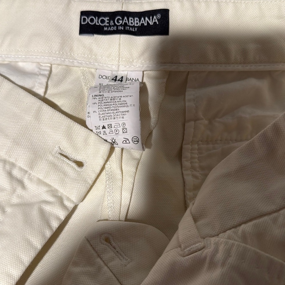 Dolce & Gabbana Cream Pants View 2